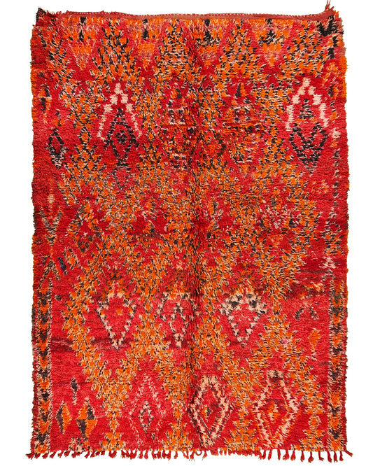 Vintage Moroccan Rug 6x8 ft – Ref. 4139