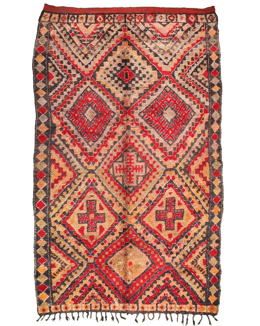 Vintage Moroccan Rug 7x14 ft – Ref. 4130