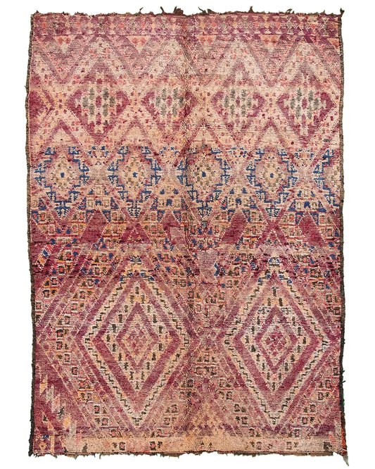 Vintage Moroccan Rug 7x12 ft – Ref. 4123